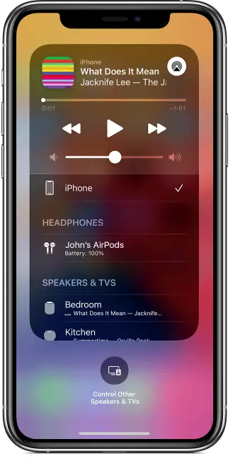 Cómo conectar el iPhone a los altavoces mediante AirPlay