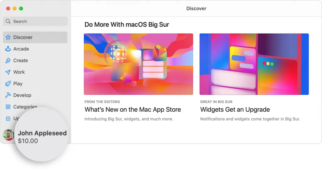 Balance de la Mac App Store